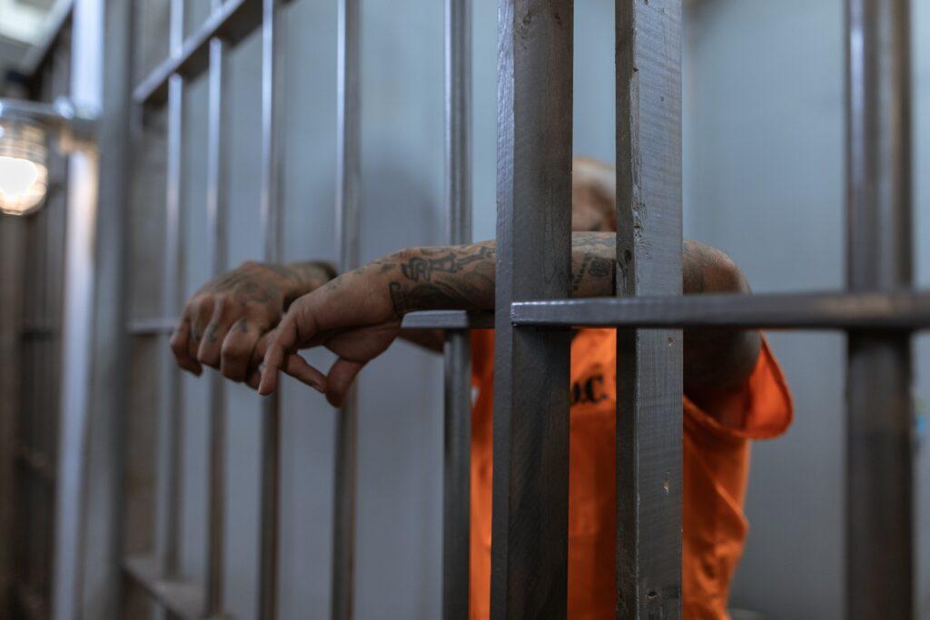 prisoner in a cell