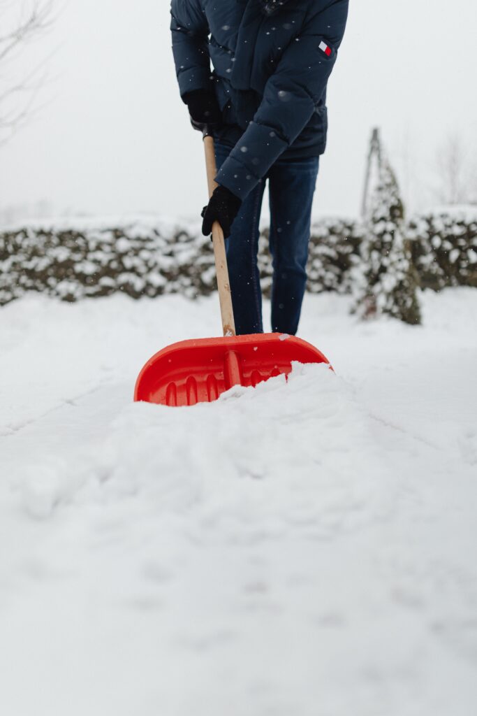image of person shoveling snow